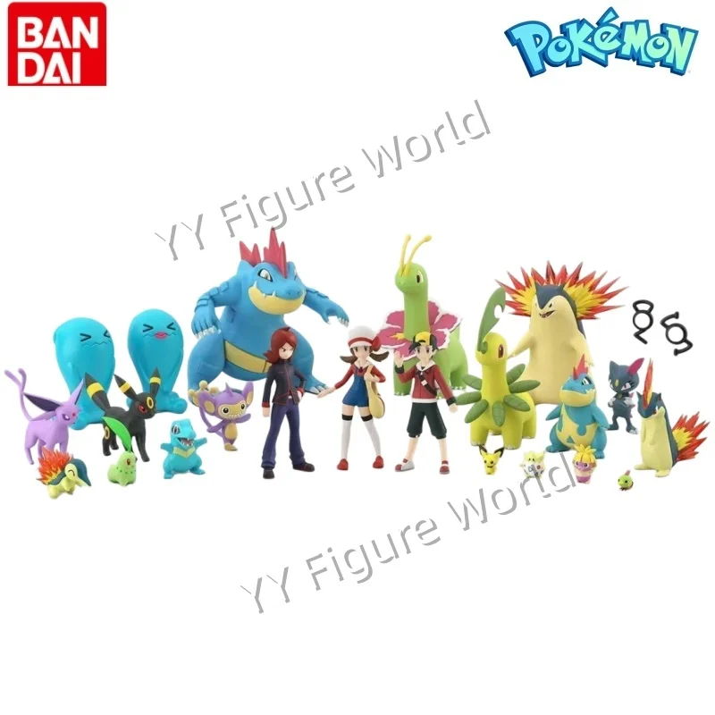 Оригинальные фигурки Bandai Scale World POKEMON: регион Джото, Котоне, Бейлиф, Сильвер, Кроконау, Морти, Селеби. Аниме-игрушки. (art.: 3920dc8a01949) - 3920dc8a01949