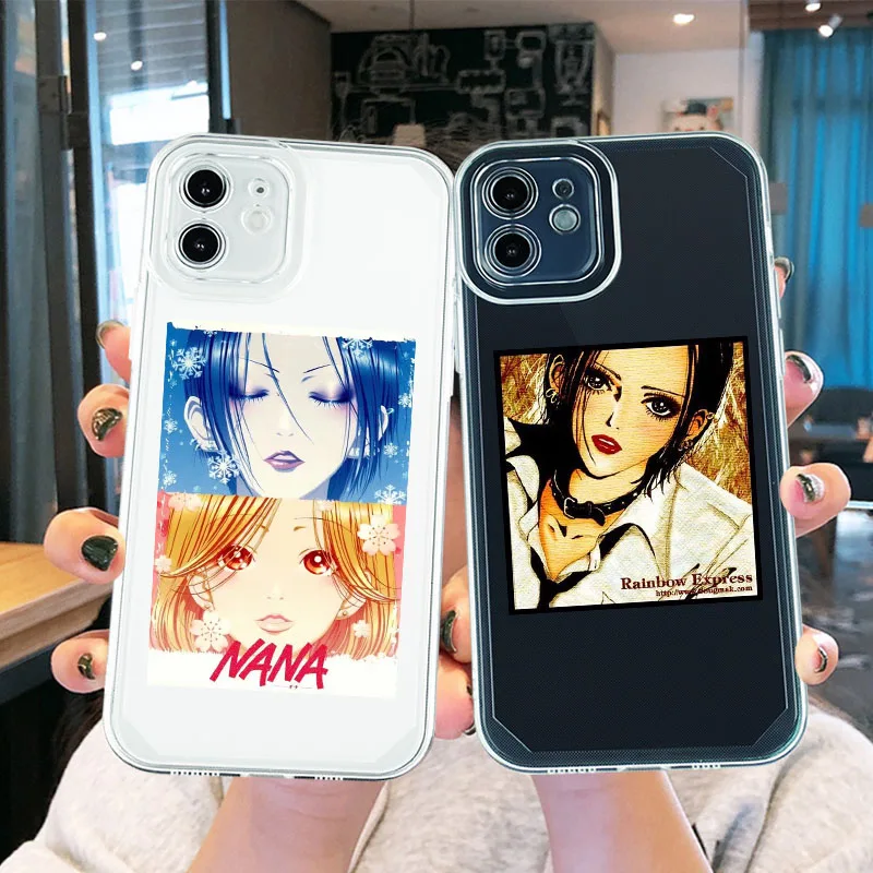 

Nana Osaki Anime Phone Case for IPhone 11 12 13 Pro Max Shockproof Lens Protection for IPhone X XS XR 7 8Plus SE2 Soft TPU Cover