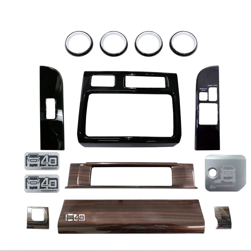 LHD RHD 40th Anniversary Wooden InteriorKits Переключатель Пеналлы Накладки для Toyota Land Cruiser 70 75 76 79 78