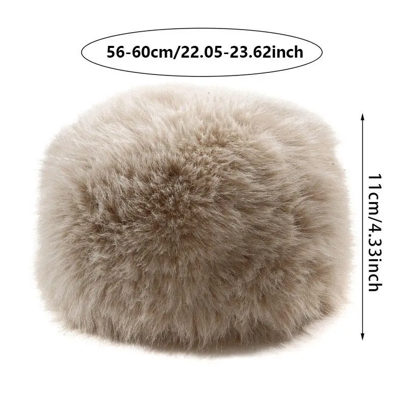 Женская теплая снежная лыжная шапка меховая панама монгольская защита ушей