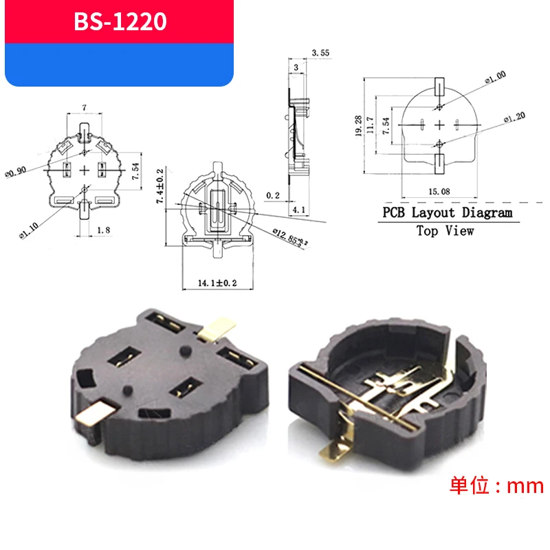 

Держатель для батареек BS-2 BS-6 BS-8 BS-10