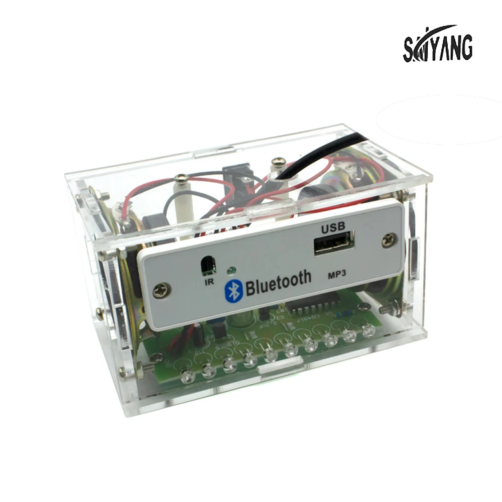 

Bluetooth Speaker Parts Electronic Production Assembly Kit DIY Make Transparent Case