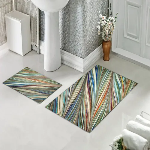 

Коврик для ванной с двумя сиденьями для унитаза, с нескользящей нижней частью