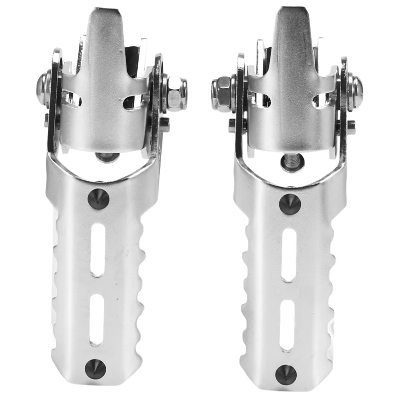 

Motorcycle Highway Front Foot Pegs Folding Footrests Clamps 22-25Mm for PAN AMERICA 1250 PA1250 2020 2021(Silver)