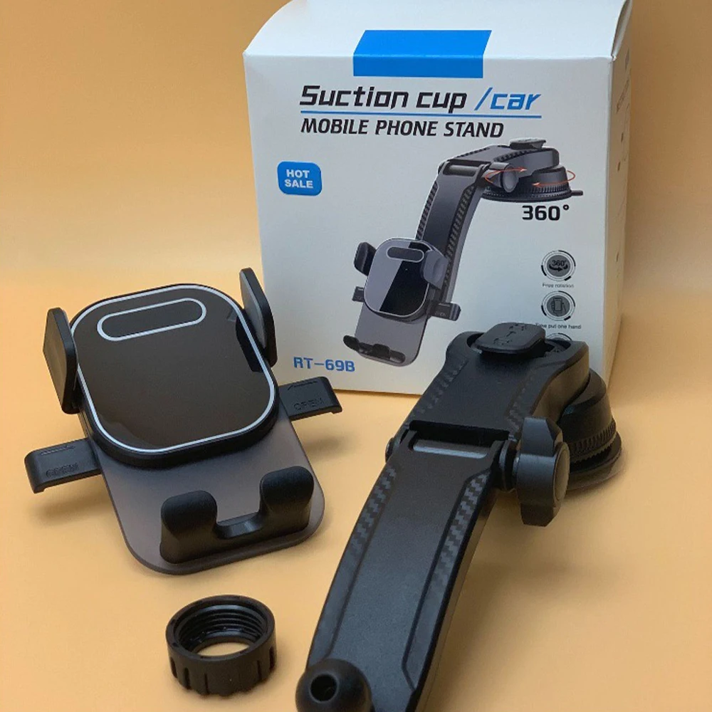 Автомобильный держатель для телефона на приборную панель с поворотом 360 градусов