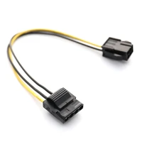 1pc molex to pci e power adapter ide 4pin 4 pin female to 6 pin female 6pin graphics video card converter cable