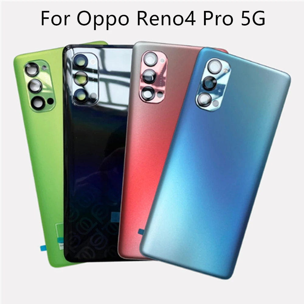 

Glass For Oppo Reno4 Pro 5G Battery Cover Door Back Housing Rear Case Replacement Parts Camera Lens Reno 4 Pro 5G