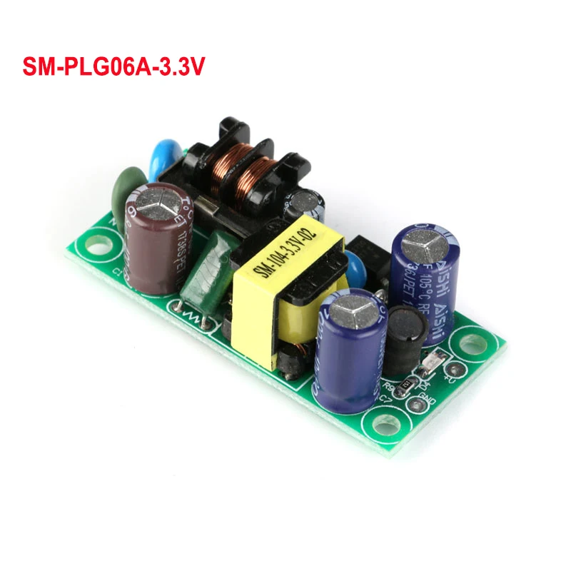 

SM-PLG06A AC-DC от 220 В до 3,3 В, изолированный модуль источника питания, понижающий преобразователь, понижающий модуль, плата импульсного источника ...