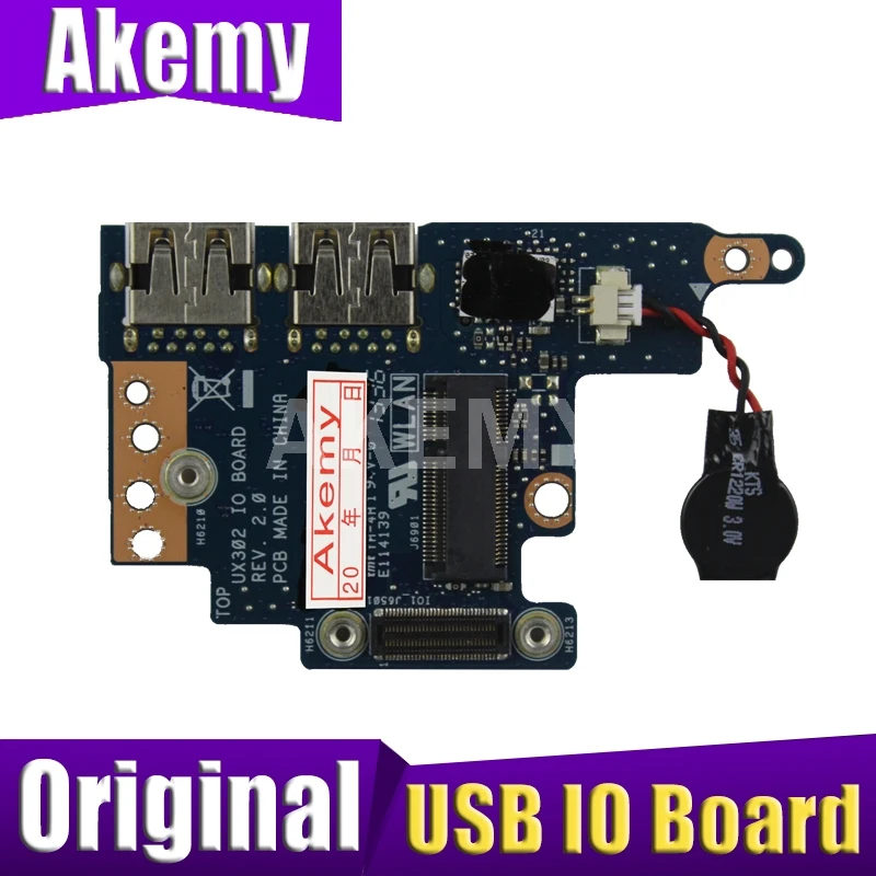 

For Asus UX302 UX302L UX302LA UX302LN UX302LG UX302LNG Laptop Audio USB IO Board Interface Board Sound Card Reader Board Tested