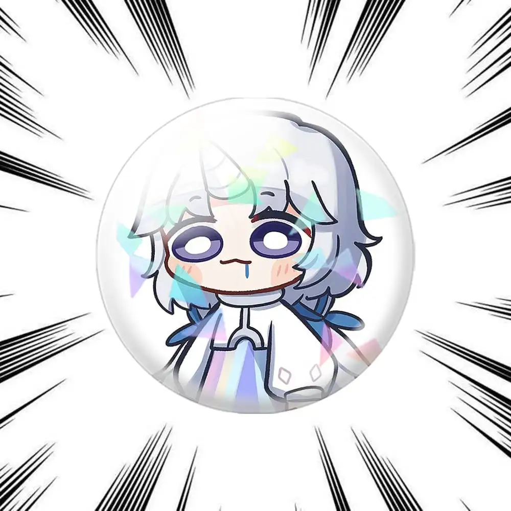 Фото Брошь-значок Ayatsuno Yuni StelLive VTuber 75мм 44мм 25мм для рюкзака, головного убора, аксессуаров, игрушек №3