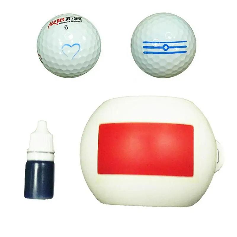 

Golfball Marking Tool Line Marker Golf Ball Liner Alignment Marker Stencil Long-lasting Ink Double Printing Function For Golfer