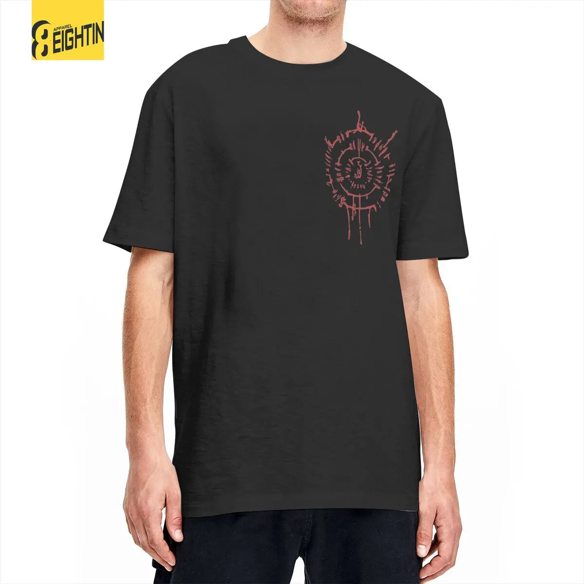 Мужские футболки с коротким рукавом Astarion Adventure BG3 повседневные круглым вырезом 100%