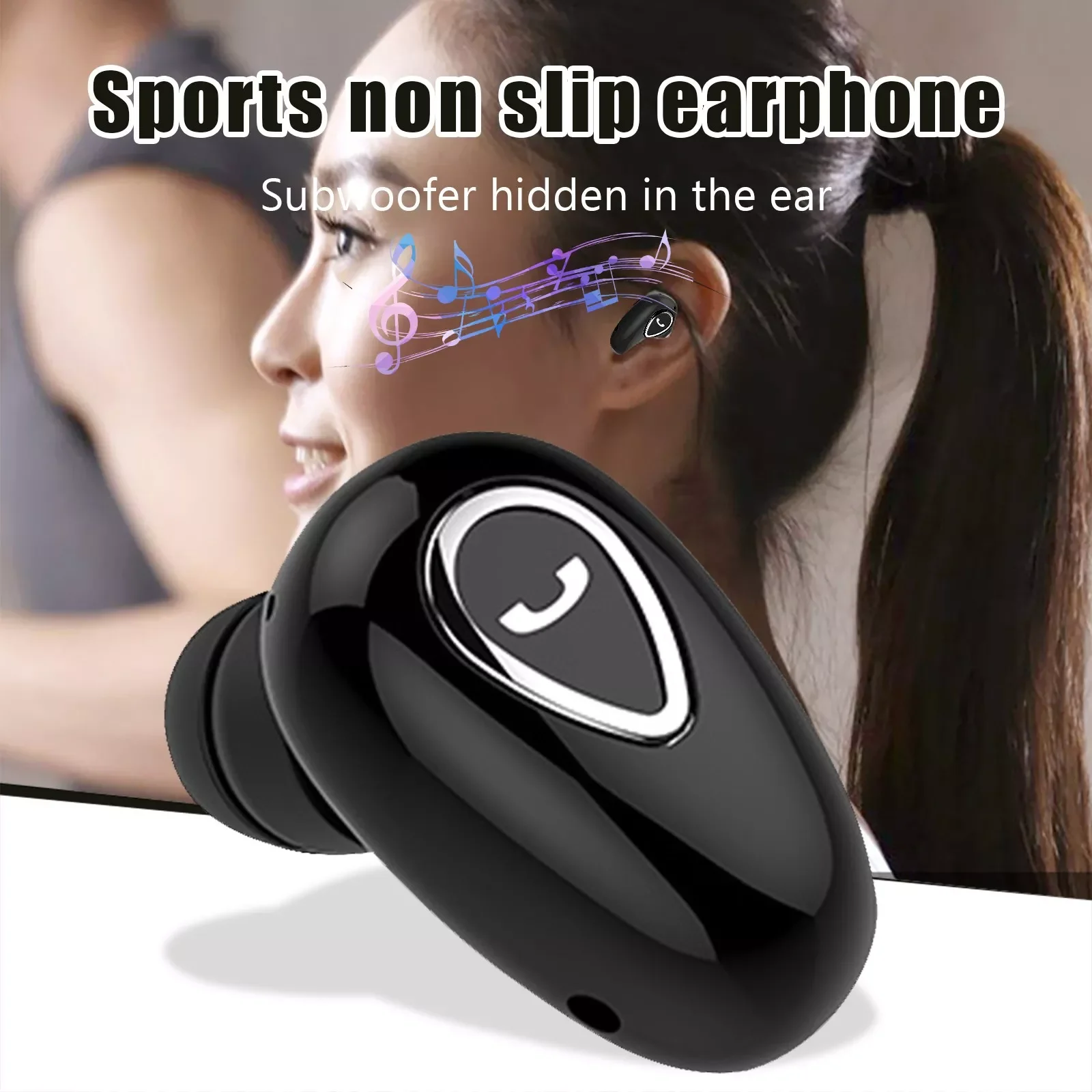 

Ear Bluetooth Earphone Wireless Stereo In-Ear Earbuds With Mic For Xiaomi Phone Mini Sports Workout Touch Control Earphones