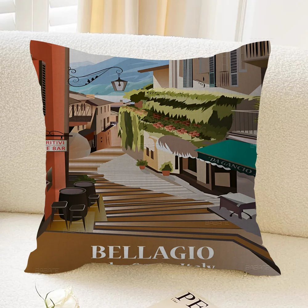 Озеро Кома Барселона ретро наволочка дюймов Декор фермерского дома домашние