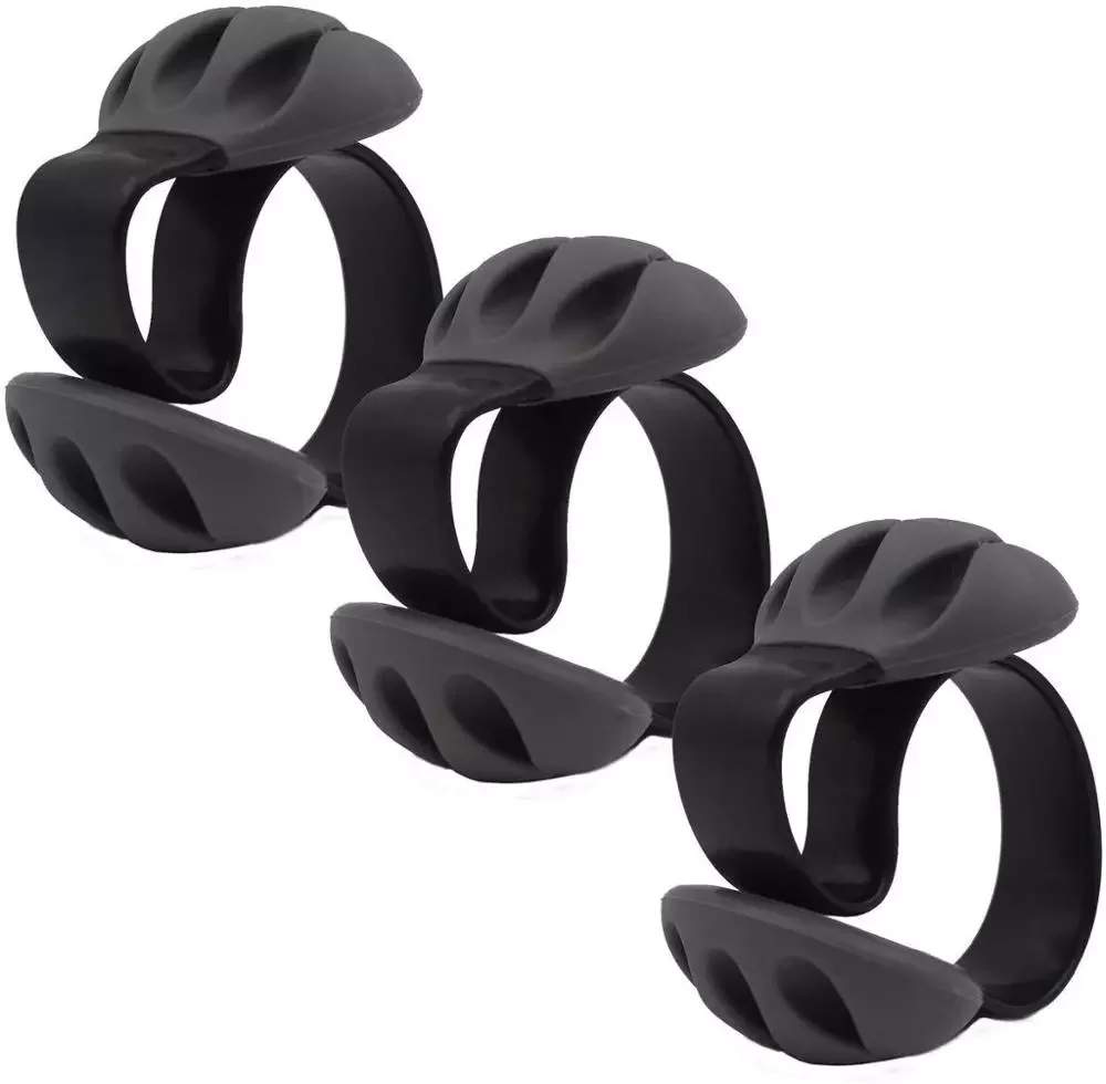 

Multi-purpose Desktop Phone Cable Winder Headphone Clip Management Organizer Charger Cable Silicone Holder 3 Slot Strips