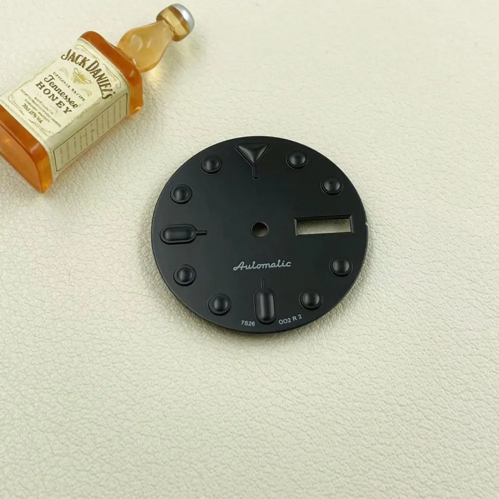 New NH36 Double Calendar Dial Black Samurai Modified Diving Watch Adaptive Mechanical 4R36 Literally Accessorie