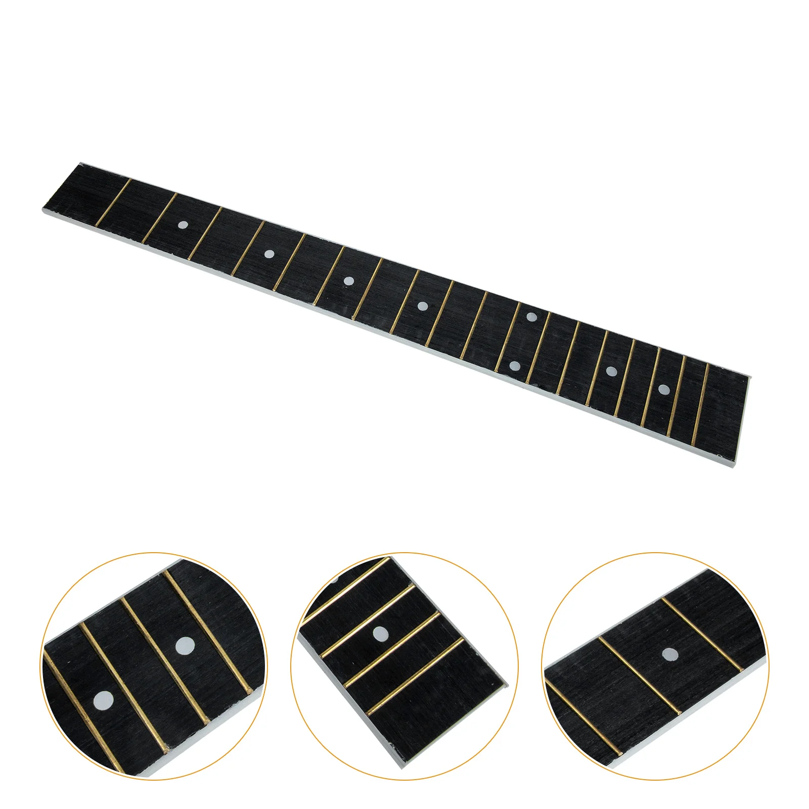 

Guitar Wood Fingerboard Bass Guitars Durable Plate Neck Technical Fretboard Replacement Folk Ukulele Acoustic Creative