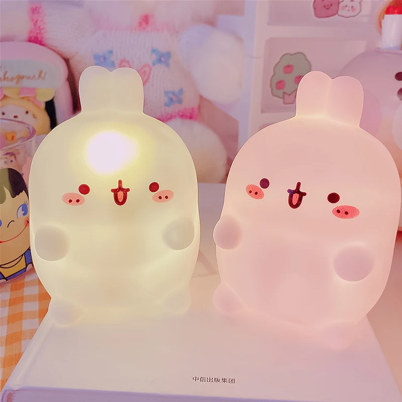

Fowecelt Bunny LED Neon Night Light Ornaments Home Decor Kids Girls Kawaii Bedroom Bedside Lamp Lighting Aesthetic Room Decor