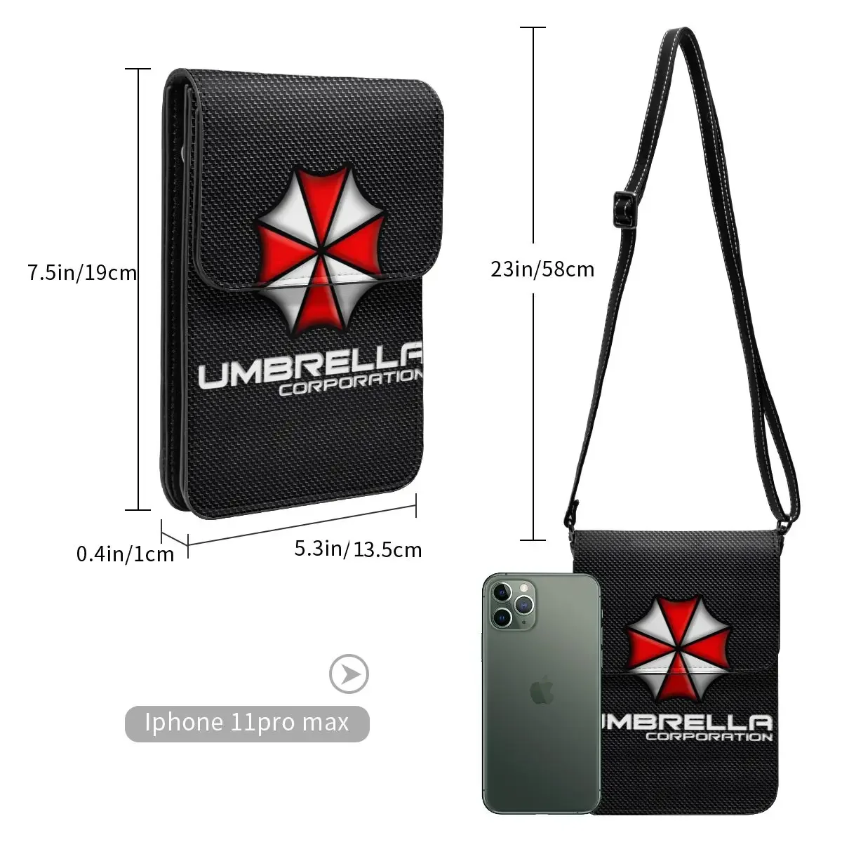 Корпорация Красный Зонт Кошелек через плечо Сумка для мобильного телефона на