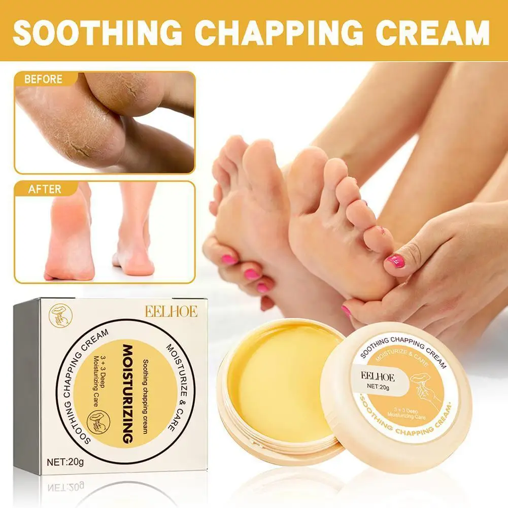 

20g Soothing chapping cream Anti-Drying Crack Foot Dead Hand Repair Removal Skin Care Cracked Heel Feet B9Y5