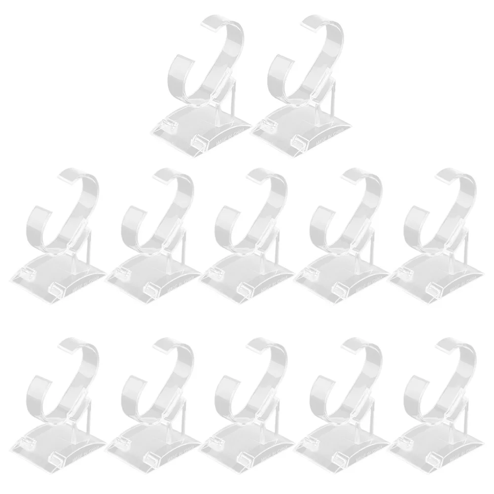 

12pcs Clear Watch Display Holders Watch Jewelry Storage Stands Bracelet Display Holders