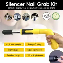 Silencer Nail Grab Kit Multifunctional Wall Fastening DIY Home Improvement Tool Nail Grab Nailing Tool Kit