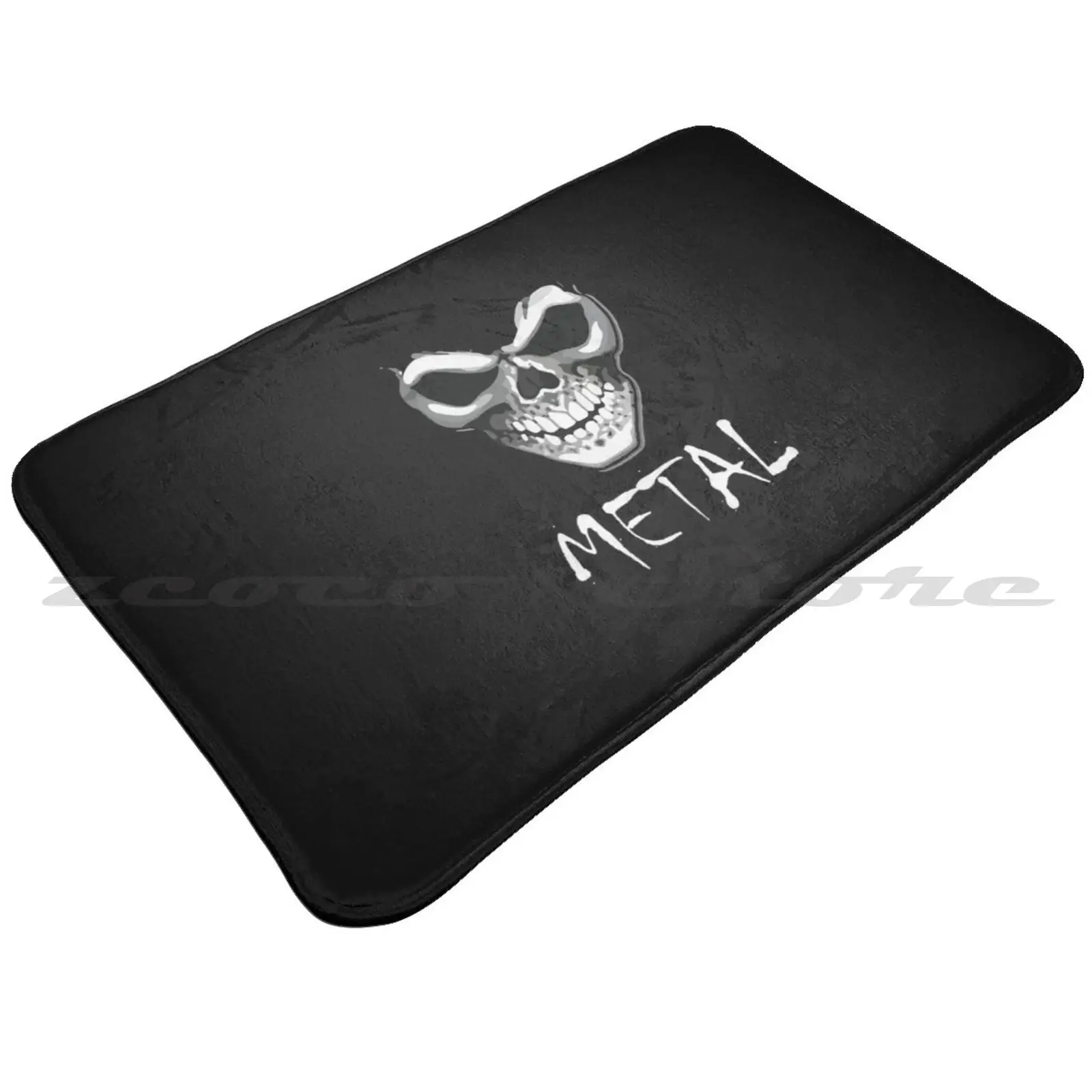 Копия тяжелого металла Музыкальный Череп Мягкий коврик дверной прорези