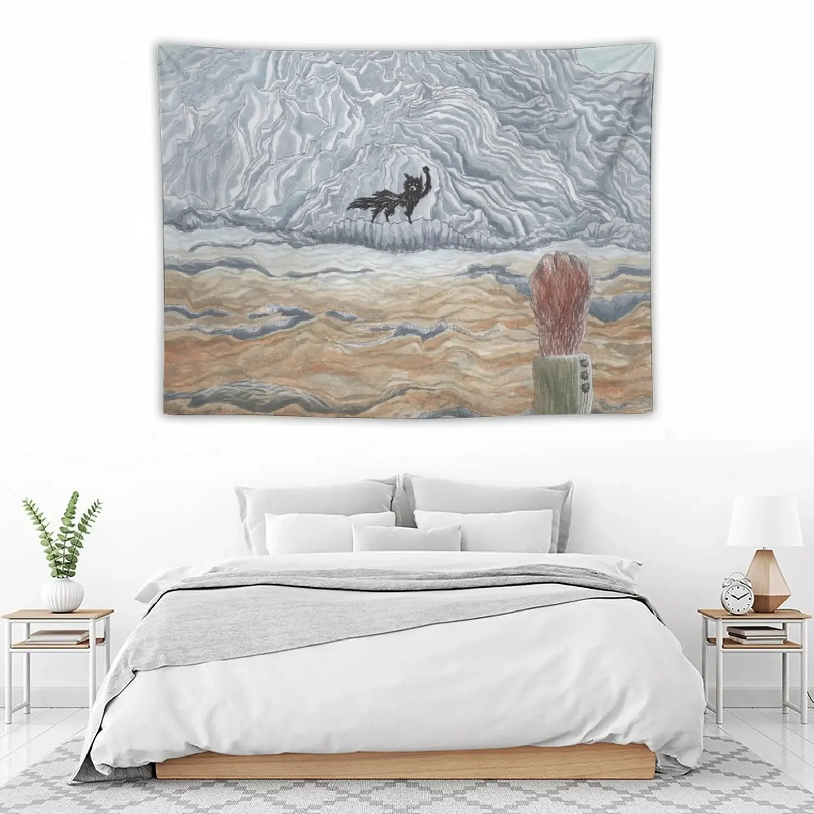 Зимний волк-фантастический мистер Лис от Wes Anderson гобелен украшение для гостиной