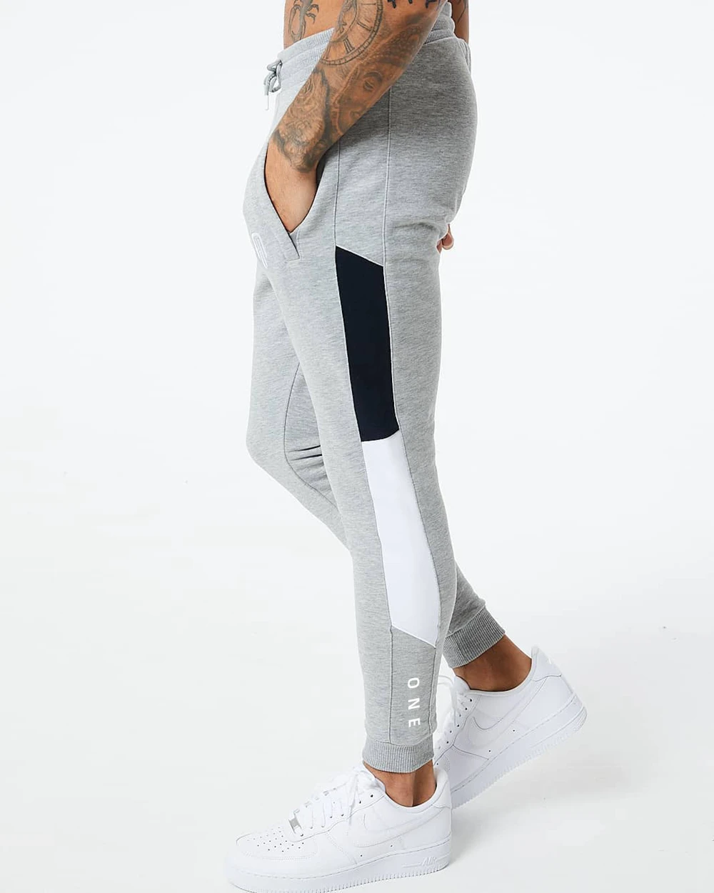 Мужские хлопковые штаны для тренажерного зала леггинсы бега джоггеры уличная