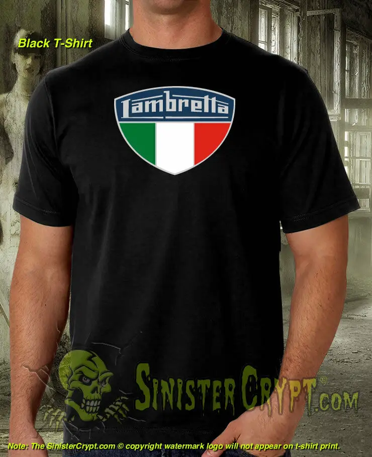 

Lambretta T-Shirt Italian Italy vintage motor scooters S-3XL