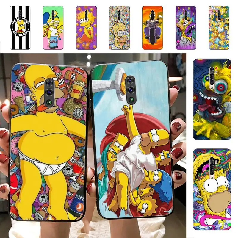 

Disney Cute Funny Homer J. Simpson Phone Case for Vivo Y91C Y11 17 19 17 67 81 Oppo A9 2020 Realme c3