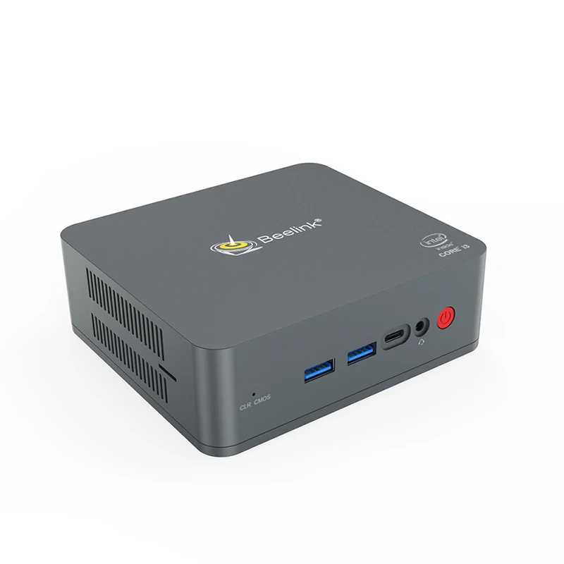 Beelink U55 Портативный прочный мини-ПК Win 10 Intel syteme Barebone WIFI Type C 128 ГБ 12 В для игр |