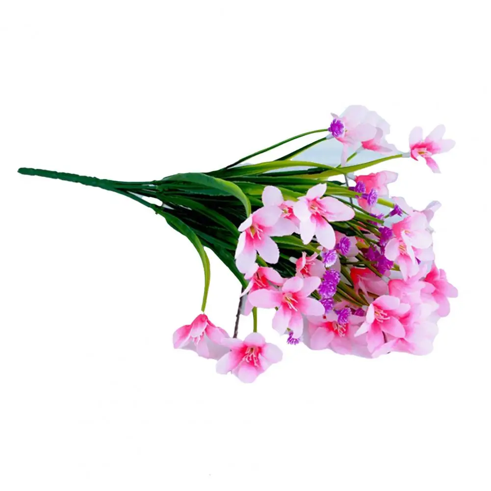 

Vivid Bright-colored Artificial Flower Plastic Multi-use Fine Texture Simulation Orchid for Home
