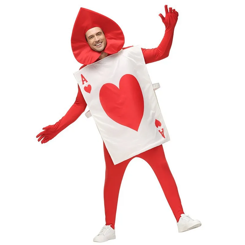 

Poker King Country Costume Halloween Costume for Kids Red Queen Poker Guard Cosplay Party Dress