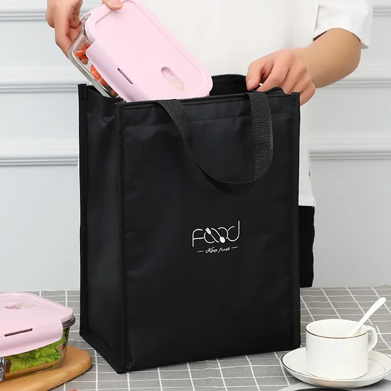 

Новая изолированная сумка для ланча, прочная сумка для переноски, термоизолированная коробка для ланча большой емкости, сумка-холодильник на молнии, рабочая сумка для ланча