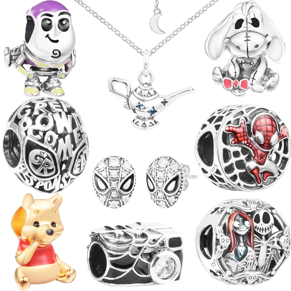 

Fits CKK Bracelets Genuine 925 Sterling Silver Charms Beads for Jewelry Making Women Gift Kralen Abalorios Berloques