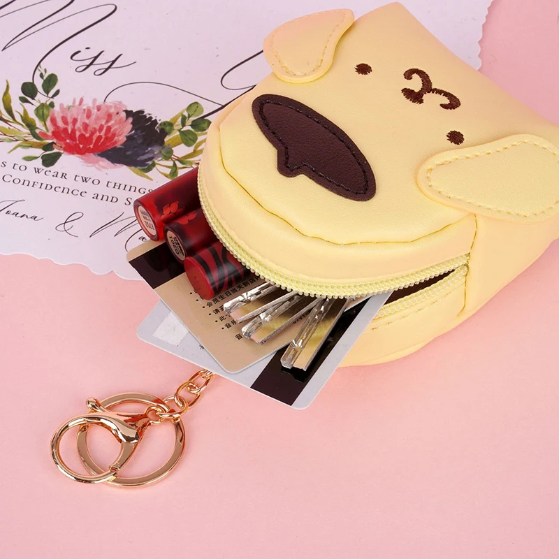 Sanrio Kawaii мини кошелек милый мультяшный помпон пуриновый для монет подарки на день
