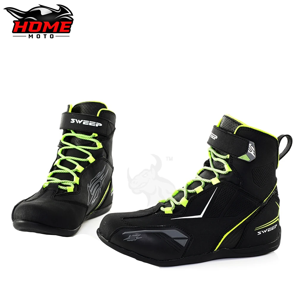 

Waterproof Motorcycle Boots Breathable Motocross Boots Riding Protection Shoes Equipment Men Boots Motorcyclist Accessories