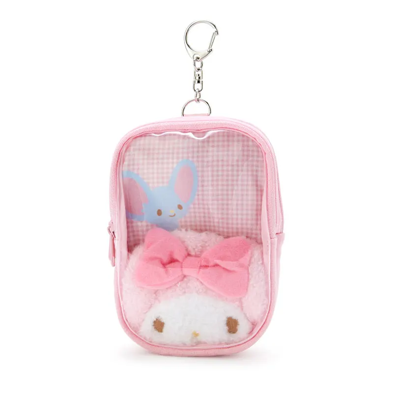

Japan Sanrio Kitty Cinnamoroll Melody Card Set Small Multi-purpose Storage Bag Plush Pendant Toys Hobbies Stuffed Animals Gifts