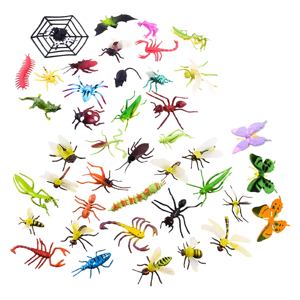 

39 Pcs Toddler Animal Toys Insect Model Lifelike Bug Figures Children Insects Puzzle Educational Kids Realistic Bugs Plastic