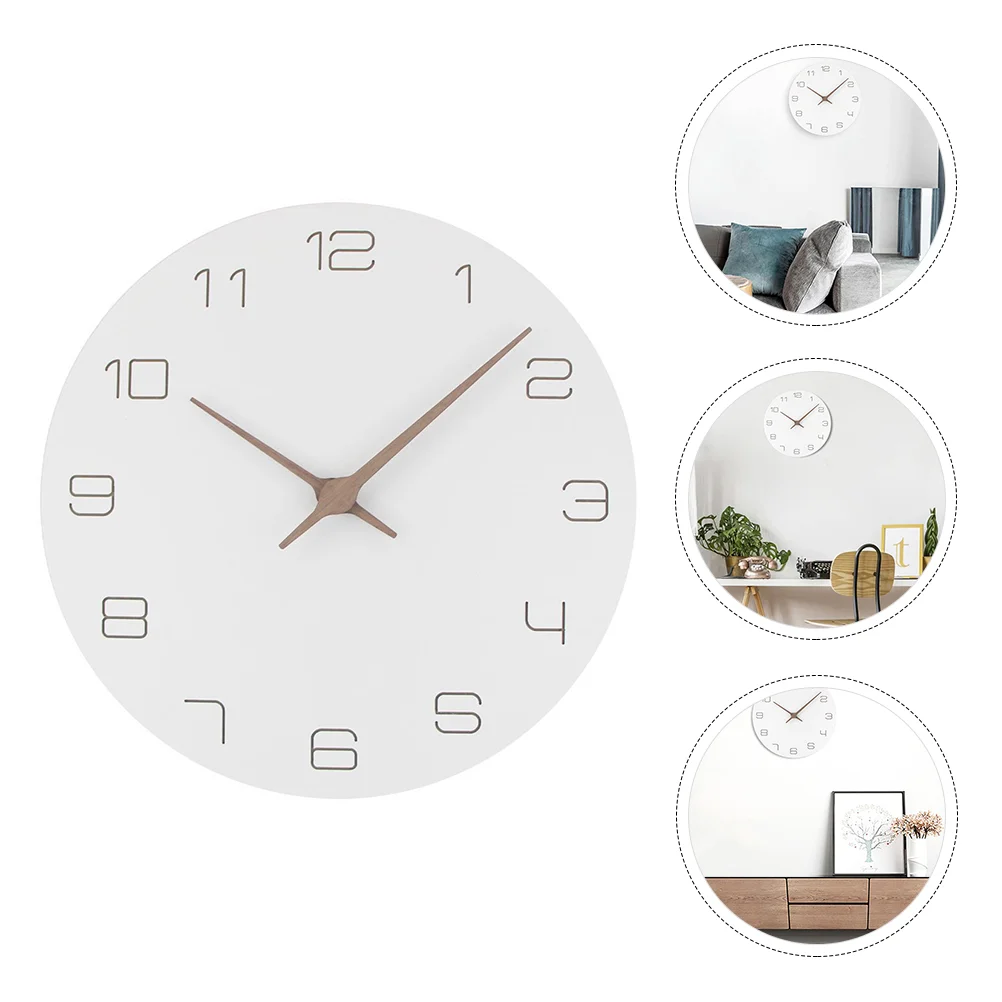 

1 Pc Clock Indoor Wall Clock Kitchen Wall Clock Non Ticking Wall Clock Living Room Wall Clock Silent Wall Clock