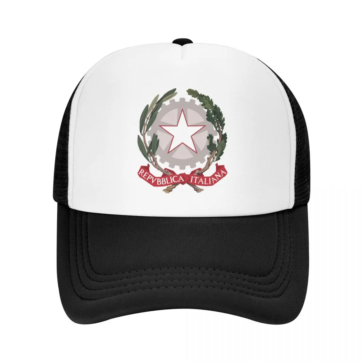 

Personalized Emblem Of Italy Trucker Hat Men Women Breathable Italian Flag Baseball Cap Outdoor Snapback Caps Sun Hats