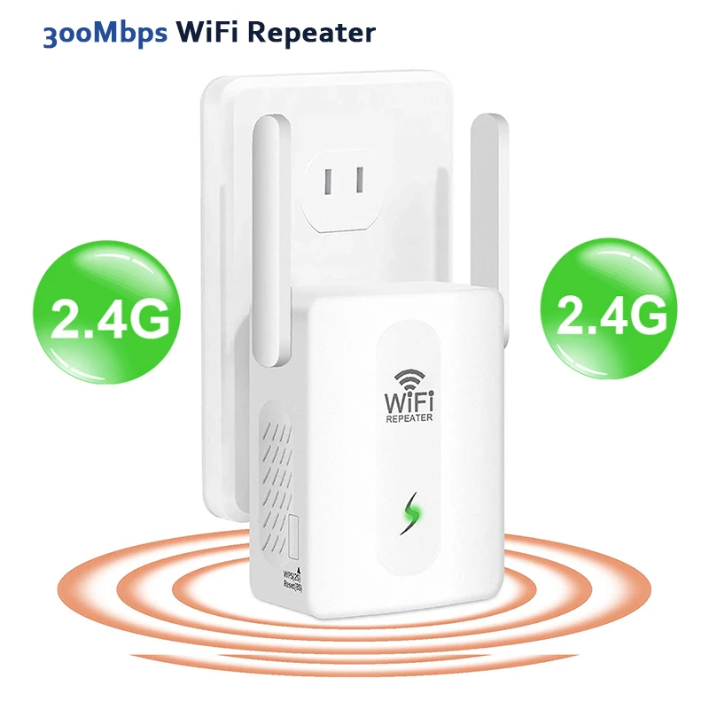 WIFI Booster Wi Fi Range Signal Repeater Adapter WPS AP Mode LAN RJ45 300Mbps Wi/Fi Extender