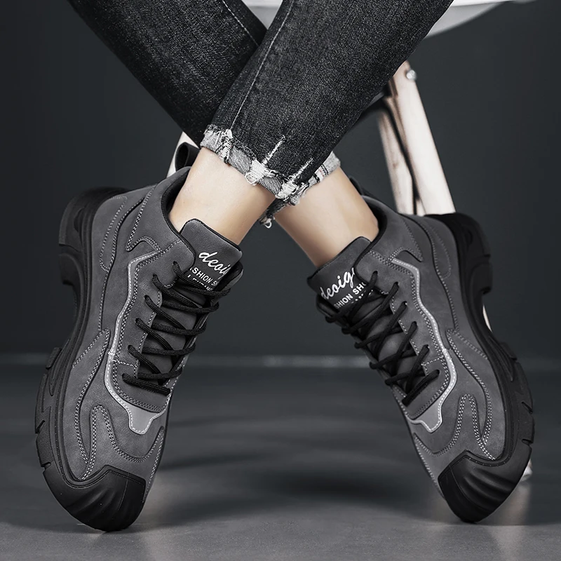 High Quality Men Sport Shoes High Top Sneakers Ankle Boots Male Outdoor Walking Shoes Zapatos Hombre Spring Winter Mens Shoes