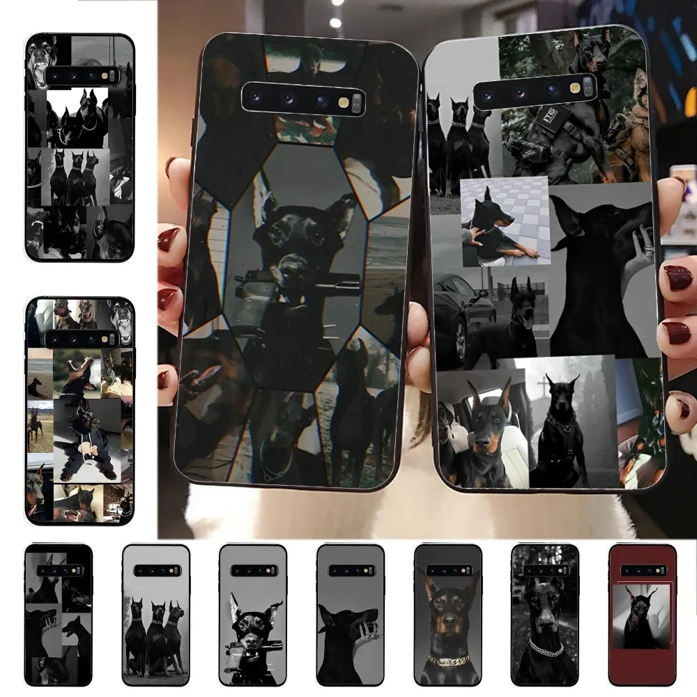 

Animal Dachshund Doberman dog Phone Case For Samsung S 9 10 20 21 22 23 30 23plus lite Ultra FE S10lite Fundas