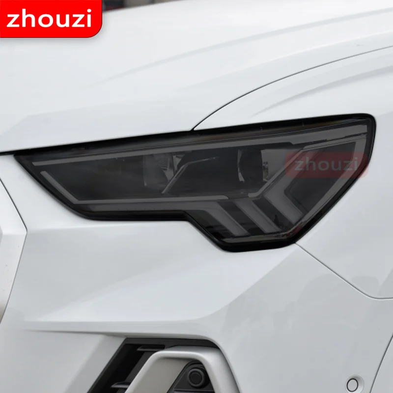 For Audi Q2 Q3 F3 8U Q5 Q7 4M Q8 SQ2 SQ5 SQ8 RSQ3 RSQ8 Car Headlight Tint Smoked Black Protective Film TPU Sticker Accessories For Audi Q2 Q3 F3 8U Q5 Q7 4M Q8 SQ2 SQ5 SQ8 RSQ3 RSQ8 Car Headlight Tint Smoked Black Protective Film TPU Sticker Accessories