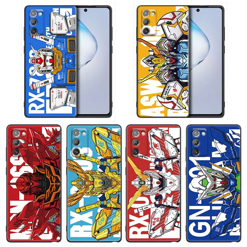 

Gundam Robot Anime Manga For Samsung Galaxy Note 8 9 10 Lite 20 Ultra Case For Samsung M52 5G M22 M32 M12 M62 F62 Soft Cover