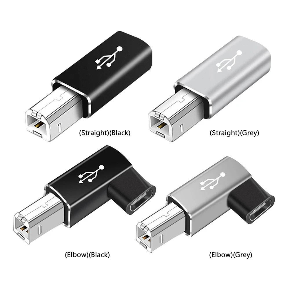 

Metal USB Type C Adapter USB-C Female to USB B Male Data Transfer Anti-lost MIDI Converter for Printer Electric Piano Drum Organ