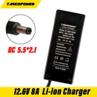 Выход 12,6 V 8A AIntelligence литий-ионный аккумулятор зарядное устройство для 3 серии 18650 полимерных батарей 10,8 V 12V 11,1 V литий-ионный аккумулятор