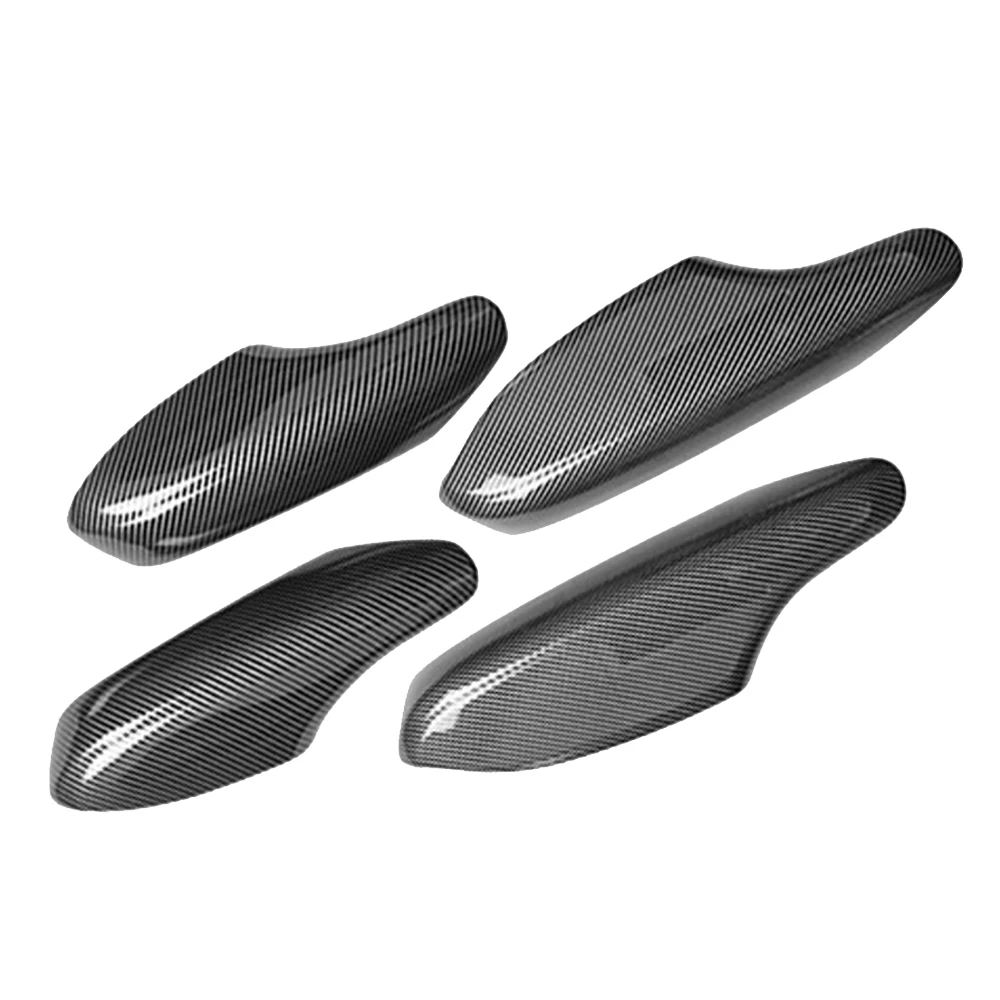 

4 шт., черные подлокотники из углеродного волокна для внутренней двери автомобиля Honda Civic 2022